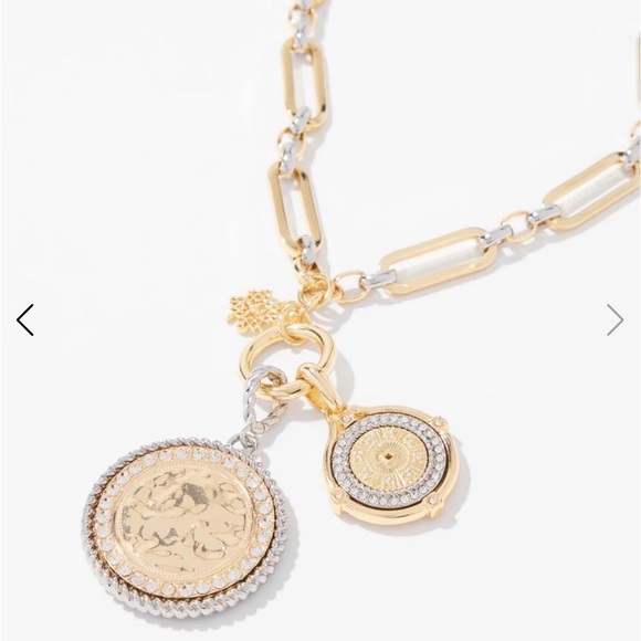 White House Black Market Jewelry - White House Black Market Gold and Silver Pendant Necklace